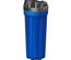 10" slim 3/4" Blue Filter Housing with Black Cap