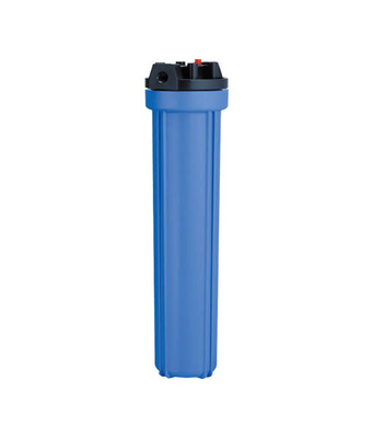 20" slim 3/4" Blue Filter Housing with Black Cap