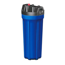 10" slim 3/4" Blue Filter Housing with Black Cap